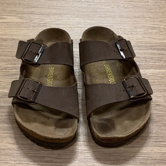 Birkenstock Arizona Birko-Flop Slide Sandal Brown Size 36 - Picture 6 of 14